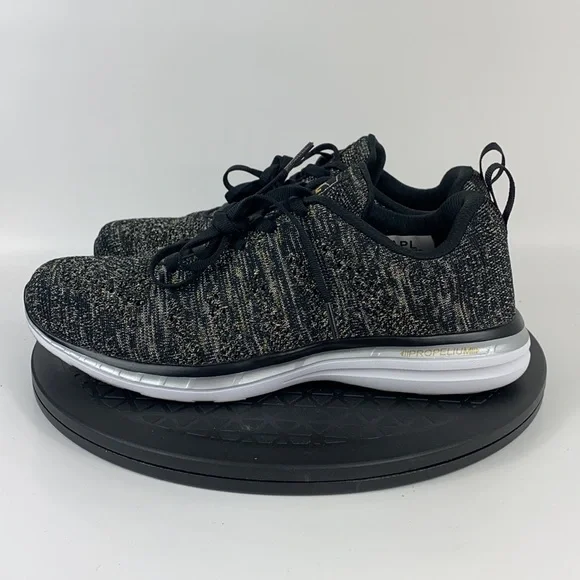 APL Techloom Pro Black/Gold Athletic Running Shoes Women's Size 9 - Picture 8 of 12